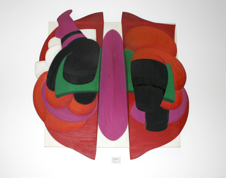 The Bridge Between, 1967, Acrylic on Shaped Canvas Reva Urban, Penn Art Collection